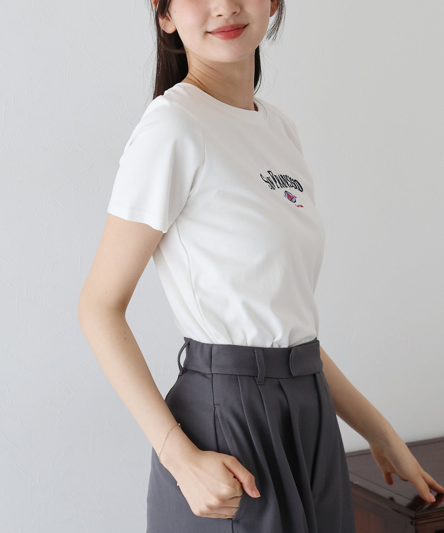 【TIME SALE】San Fransisco刺繍Tシャツ【ネコポス】