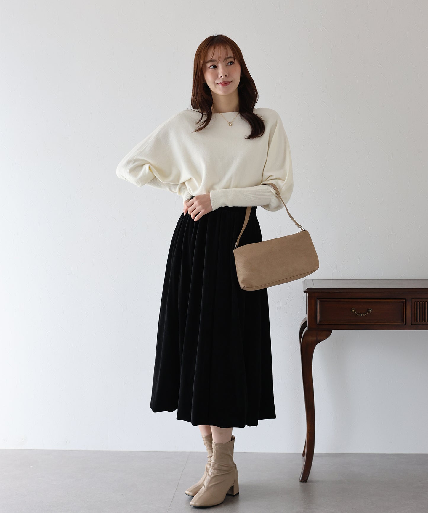 【早割5%OFF】ベロアバルーンスカート