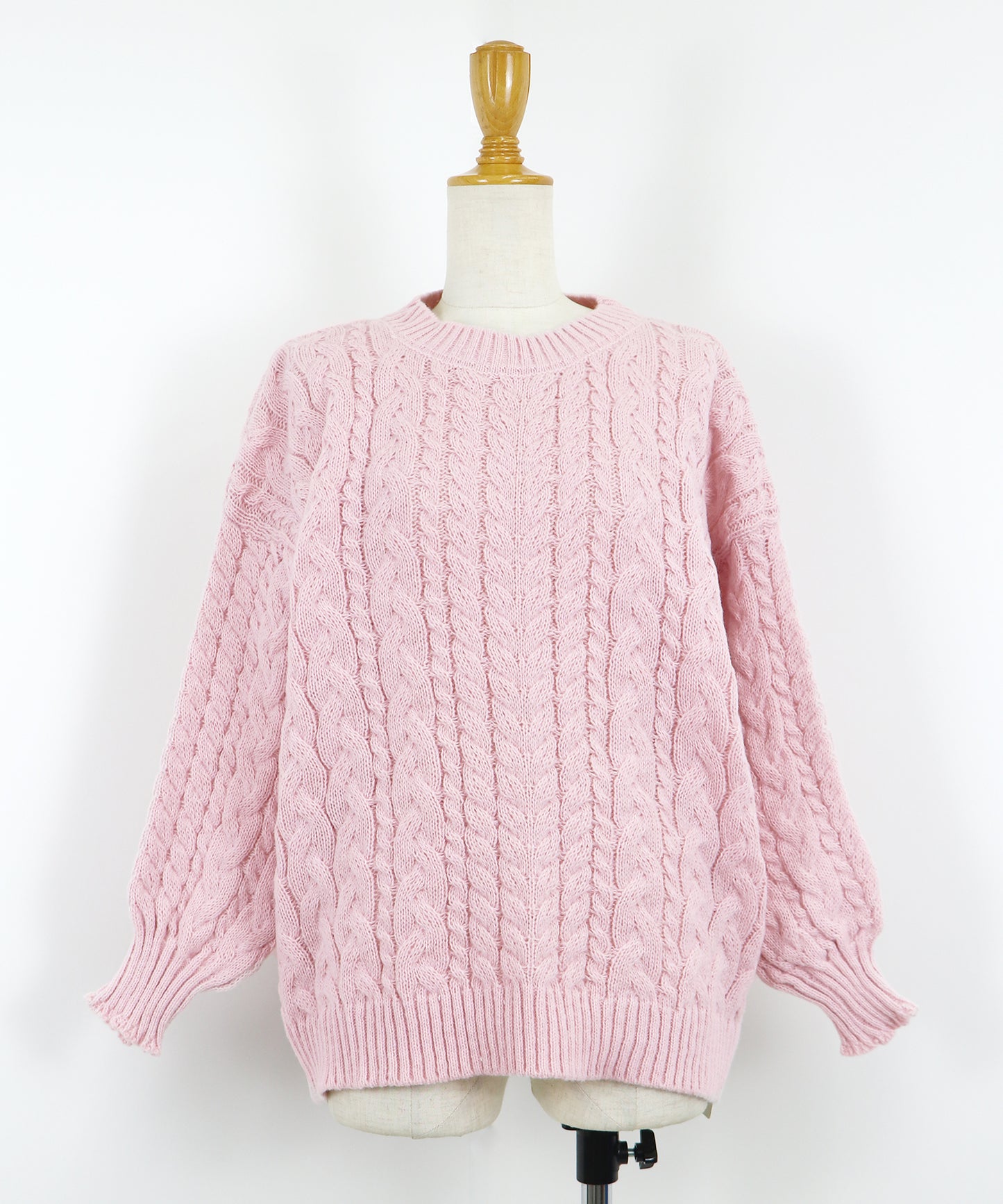 【SALE】ボリュームケーブルニット