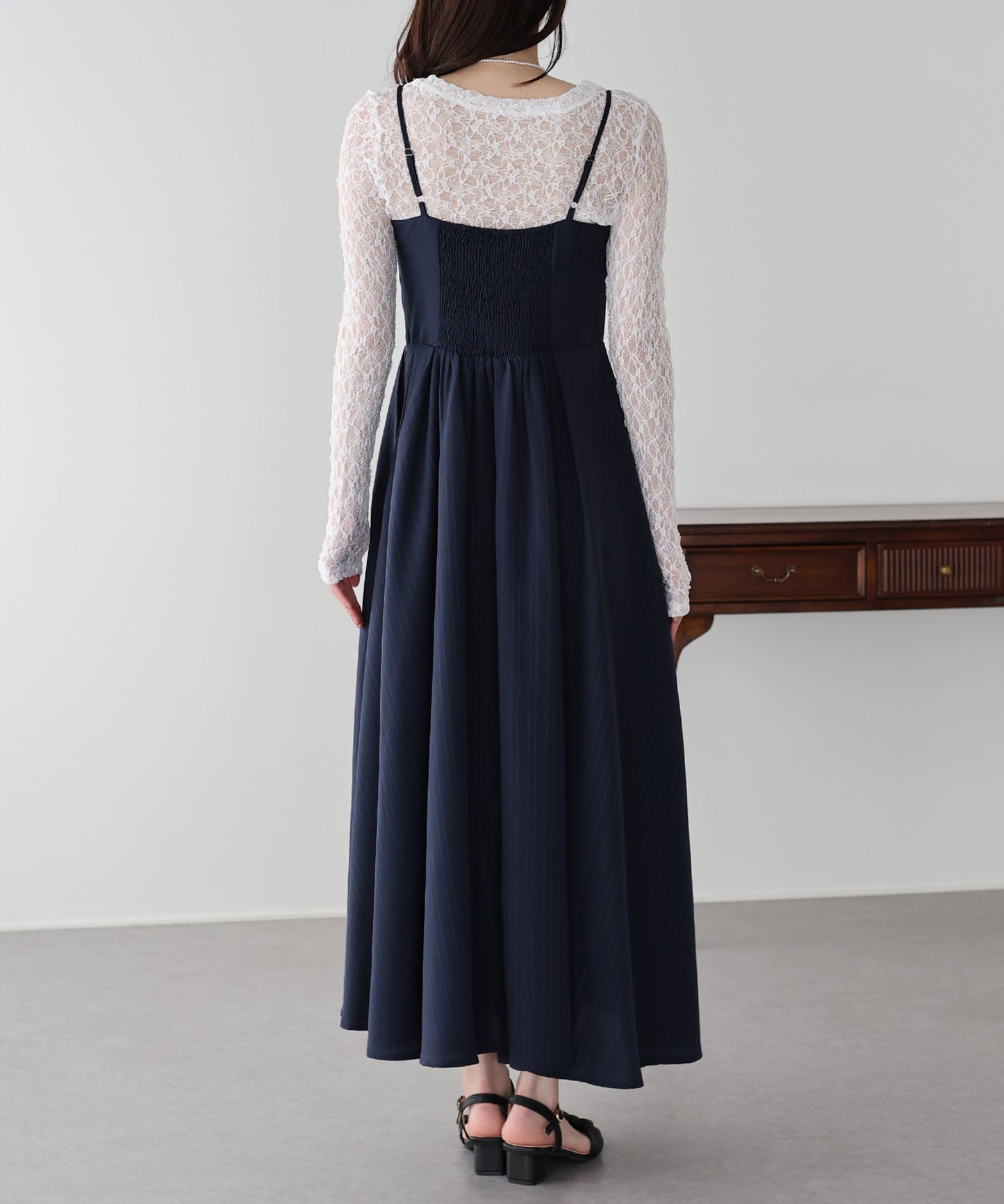 【早割5%OFF】ハートネックキャミワンピース