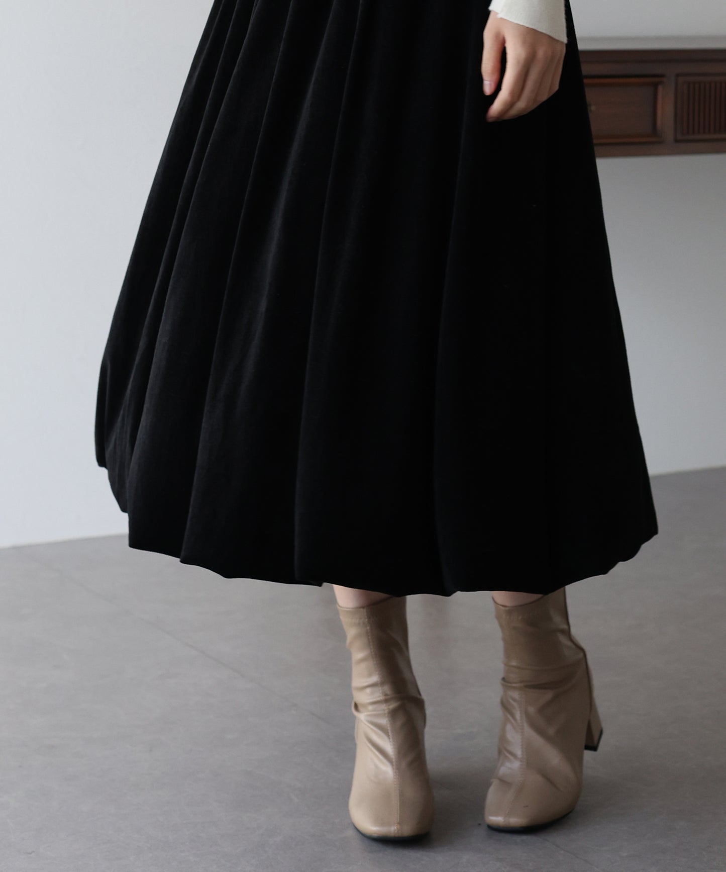 【早割5%OFF】ベロアバルーンスカート