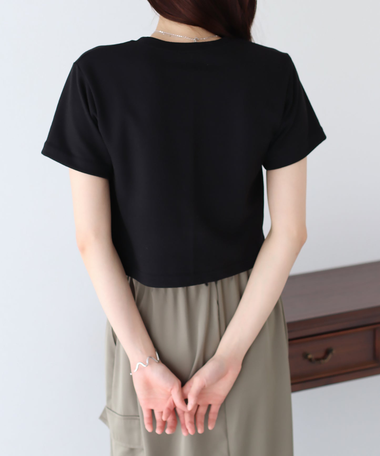 【SALE】プチリボン付きTシャツ【ネコポス】