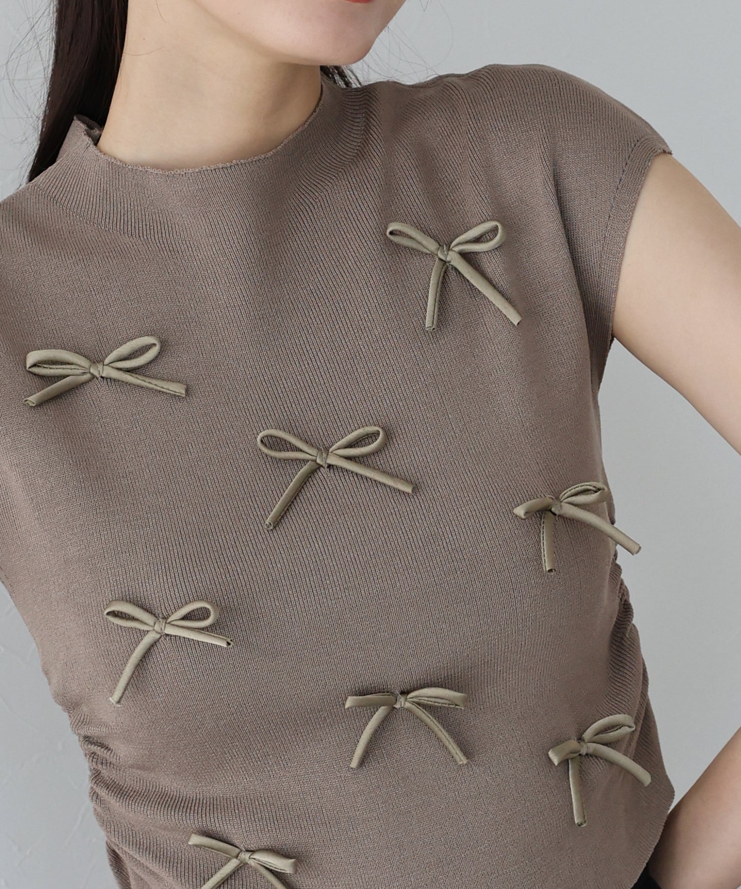 【SALE】リボンフレンチニット【ネコポス】