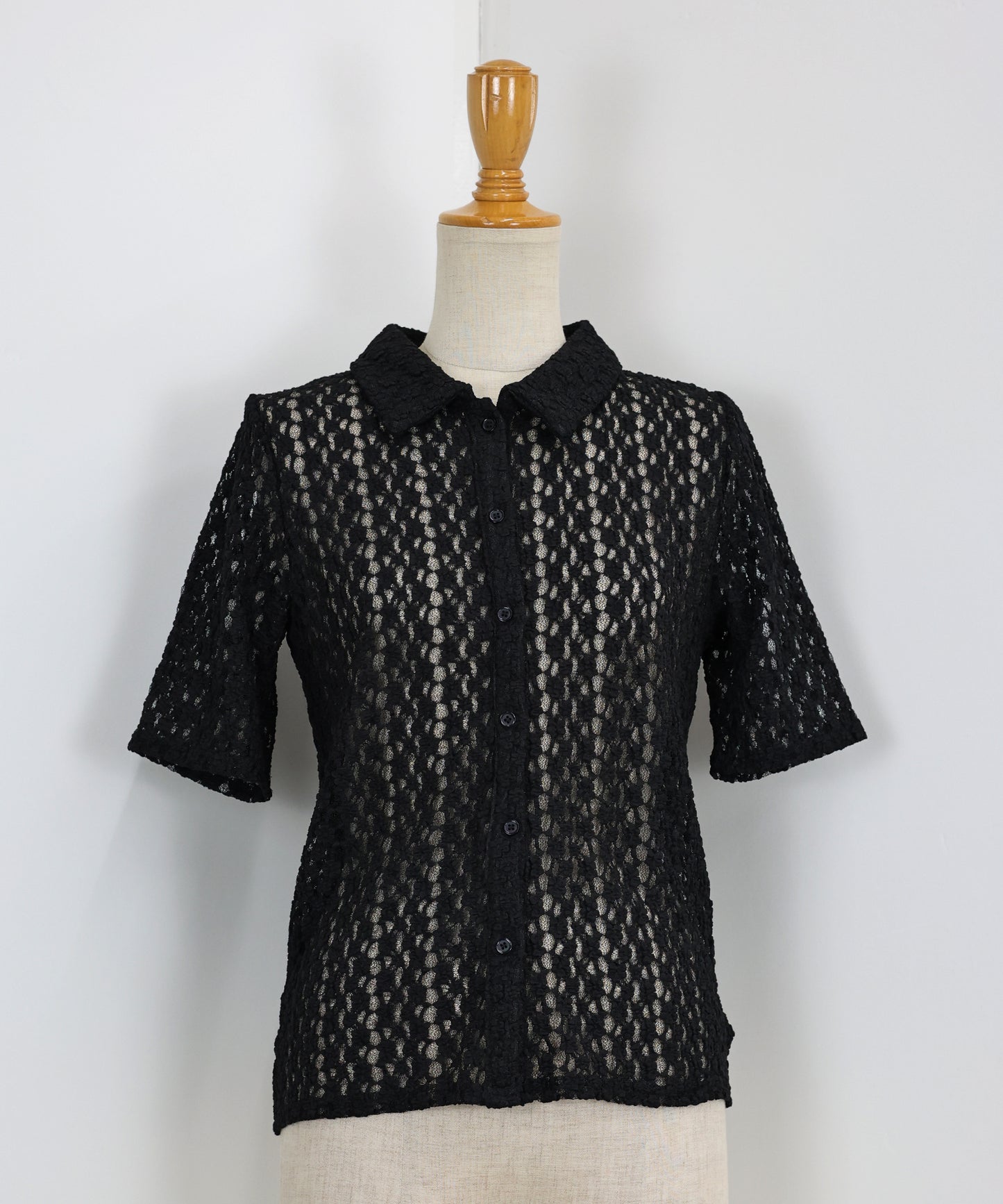 【TIME SALE】カットレースポロシャツ【ネコポス】