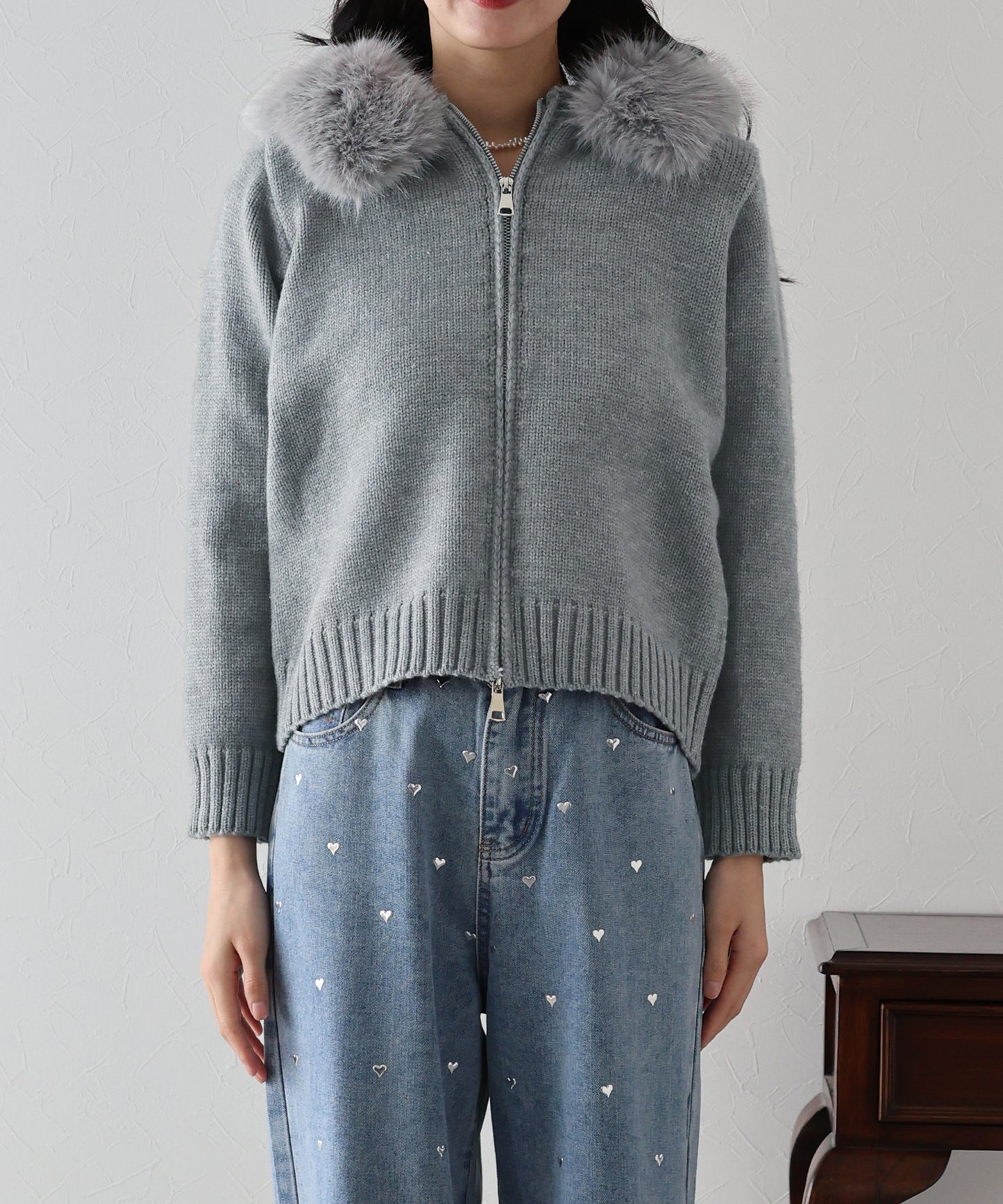 【TIME SALE】ファーニットパーカー