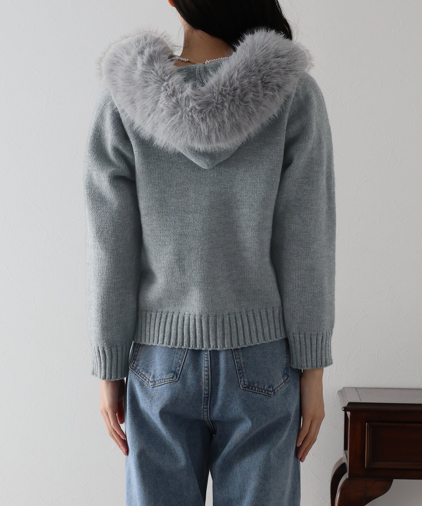 【TIME SALE】ファーニットパーカー