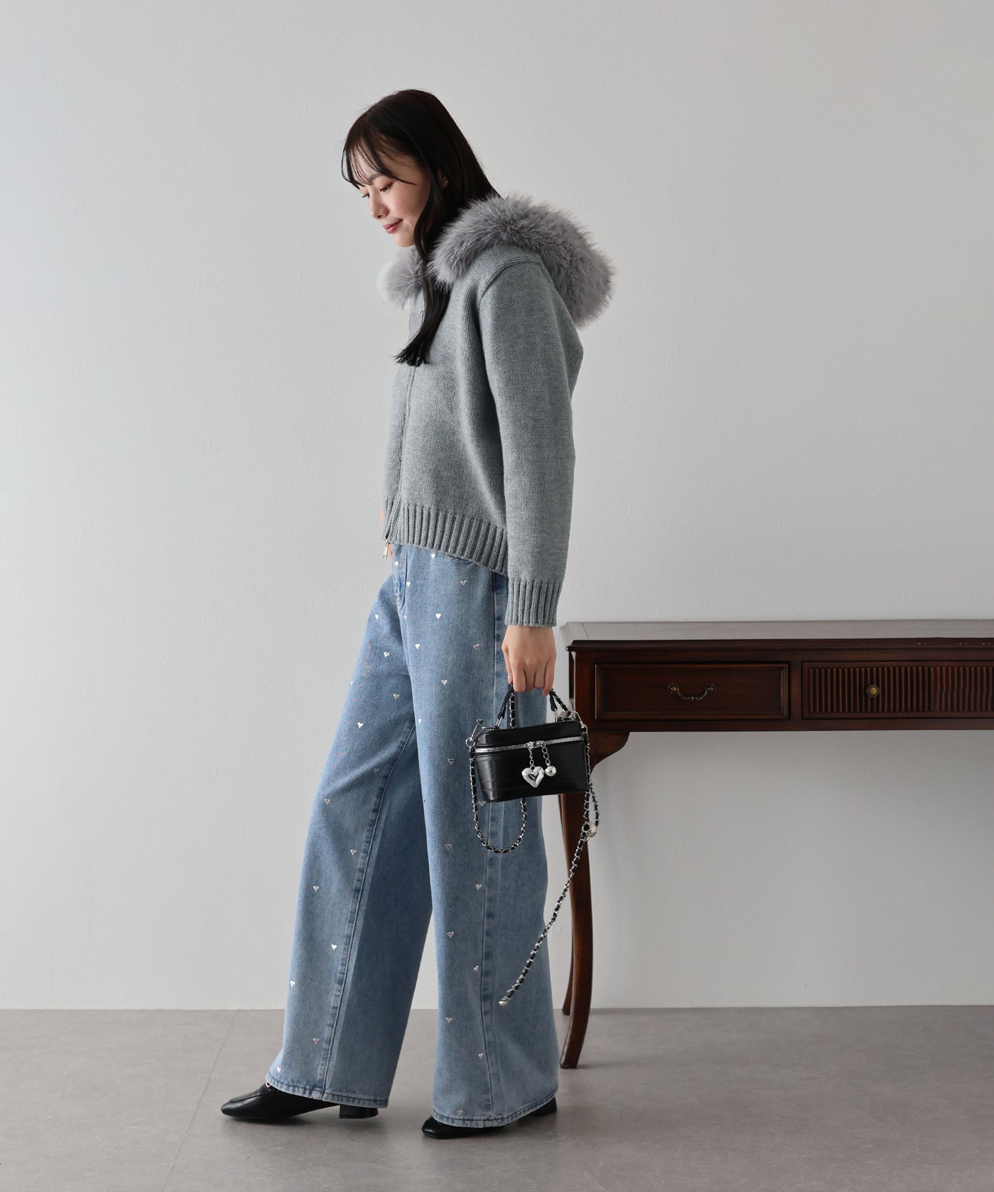 【TIME SALE】ファーニットパーカー