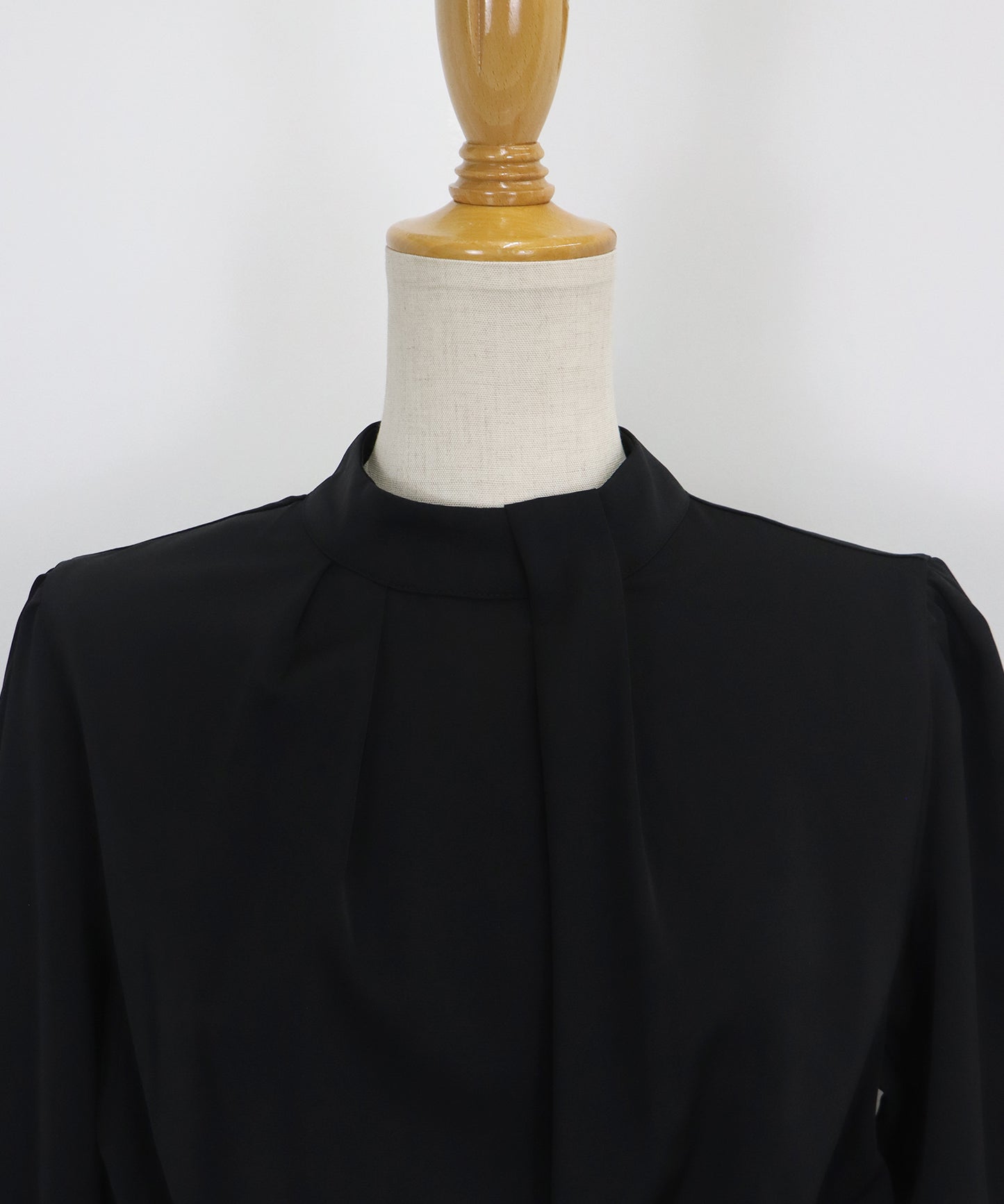 【SALE】ミックスツイードノーカラージャケットxスタンドカラータックワンピース