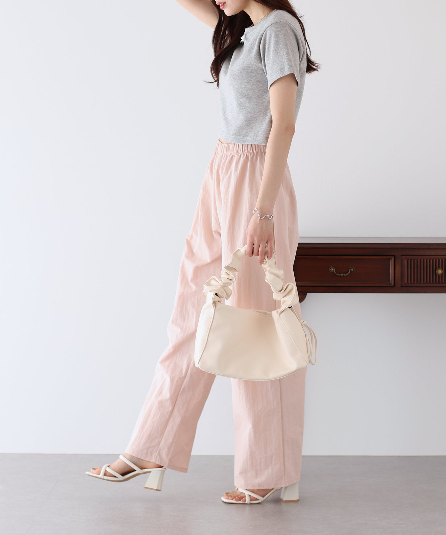 【SALE】ギャザーアレンジショルダーバッグ