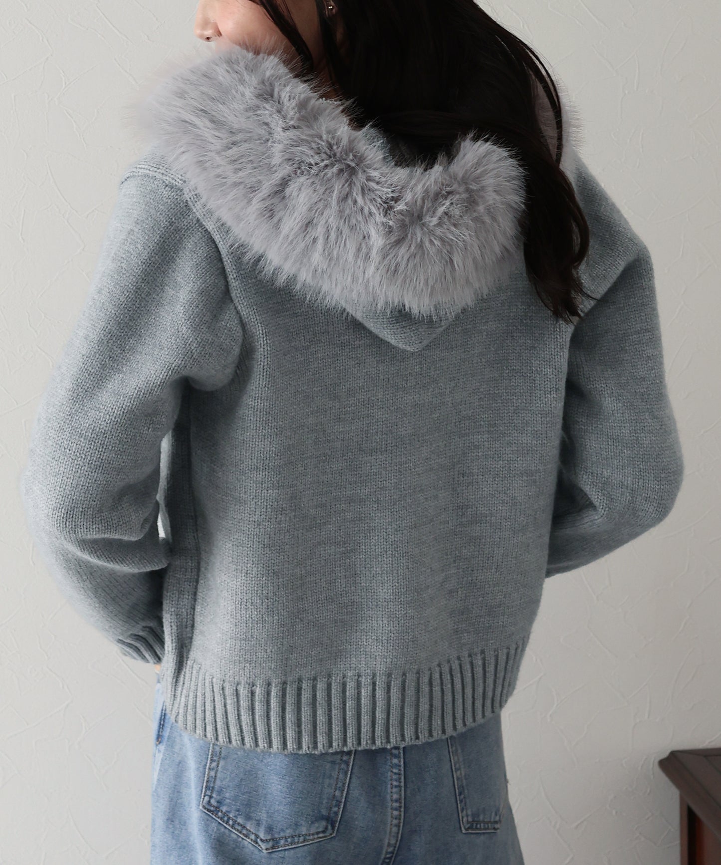 【TIME SALE】ファーニットパーカー