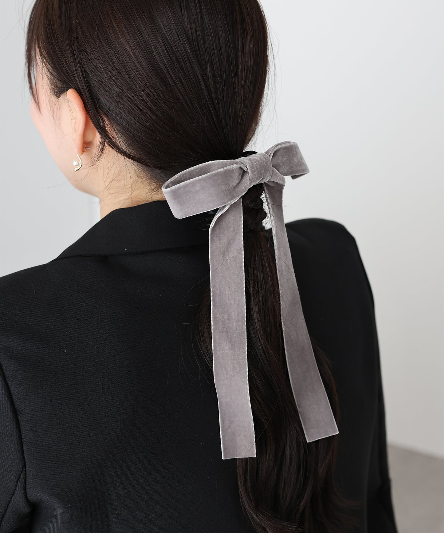 ロングベロアリボンシュシュ【ネコポス】