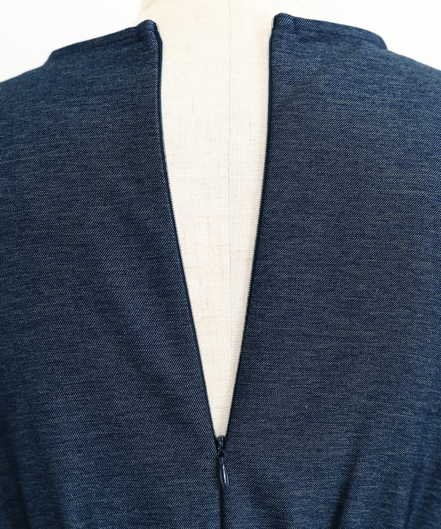 【SALE】デニムライクカシュクールワンピース