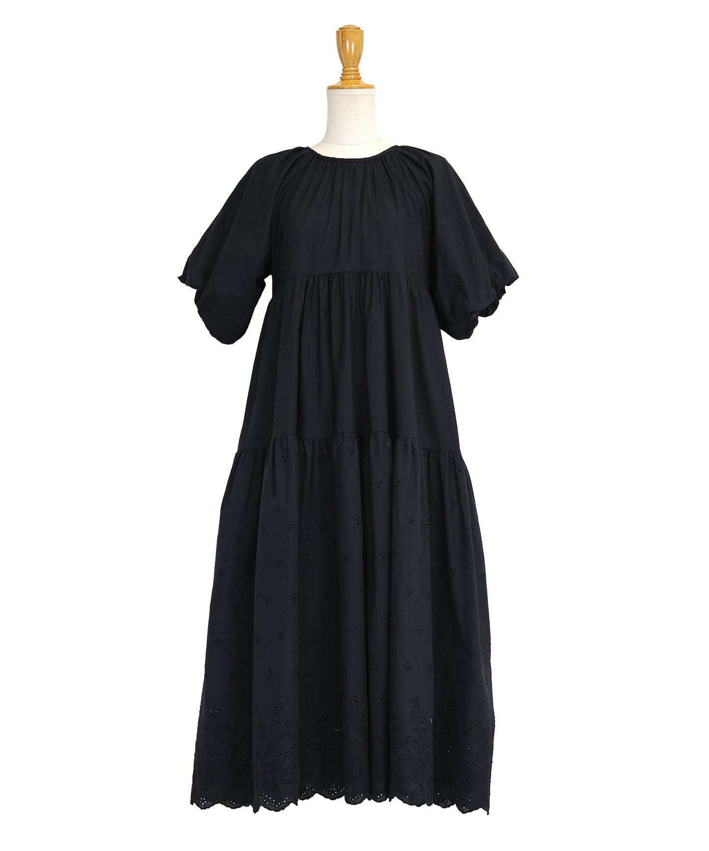 【TIME SALE】バルーン袖コットンレースワンピース