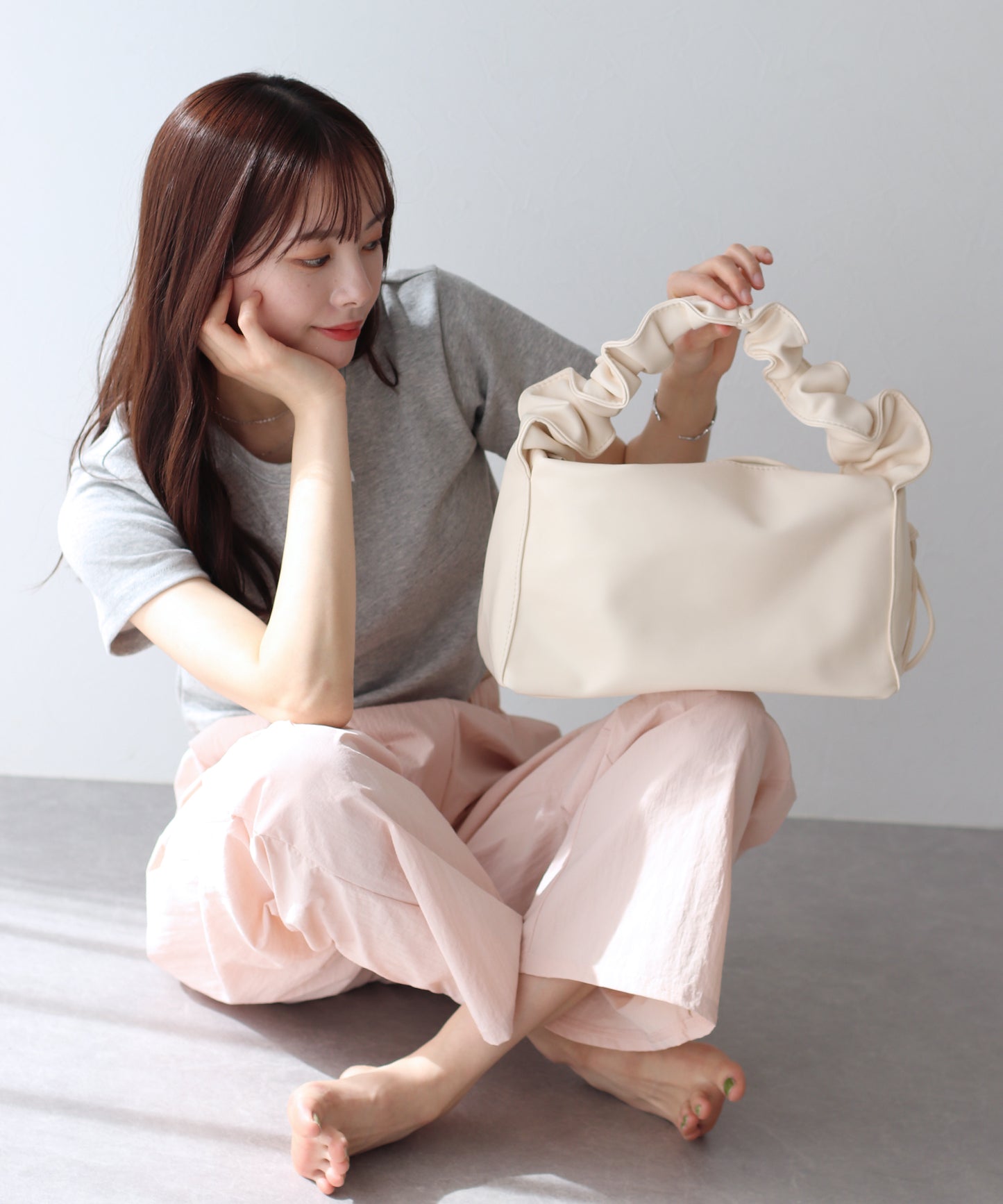 【SALE】ギャザーアレンジショルダーバッグ