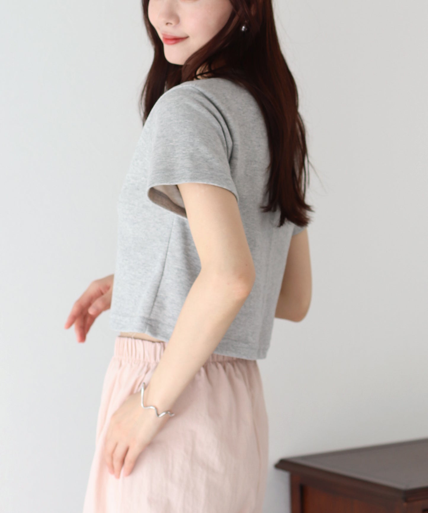 【SALE】プチリボン付きTシャツ【ネコポス】