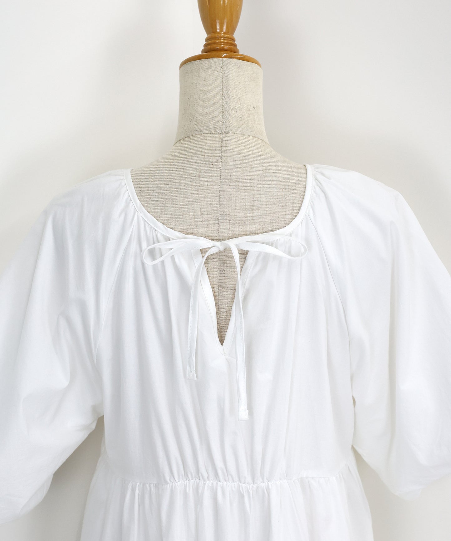 【TIME SALE】バルーン袖コットンレースワンピース