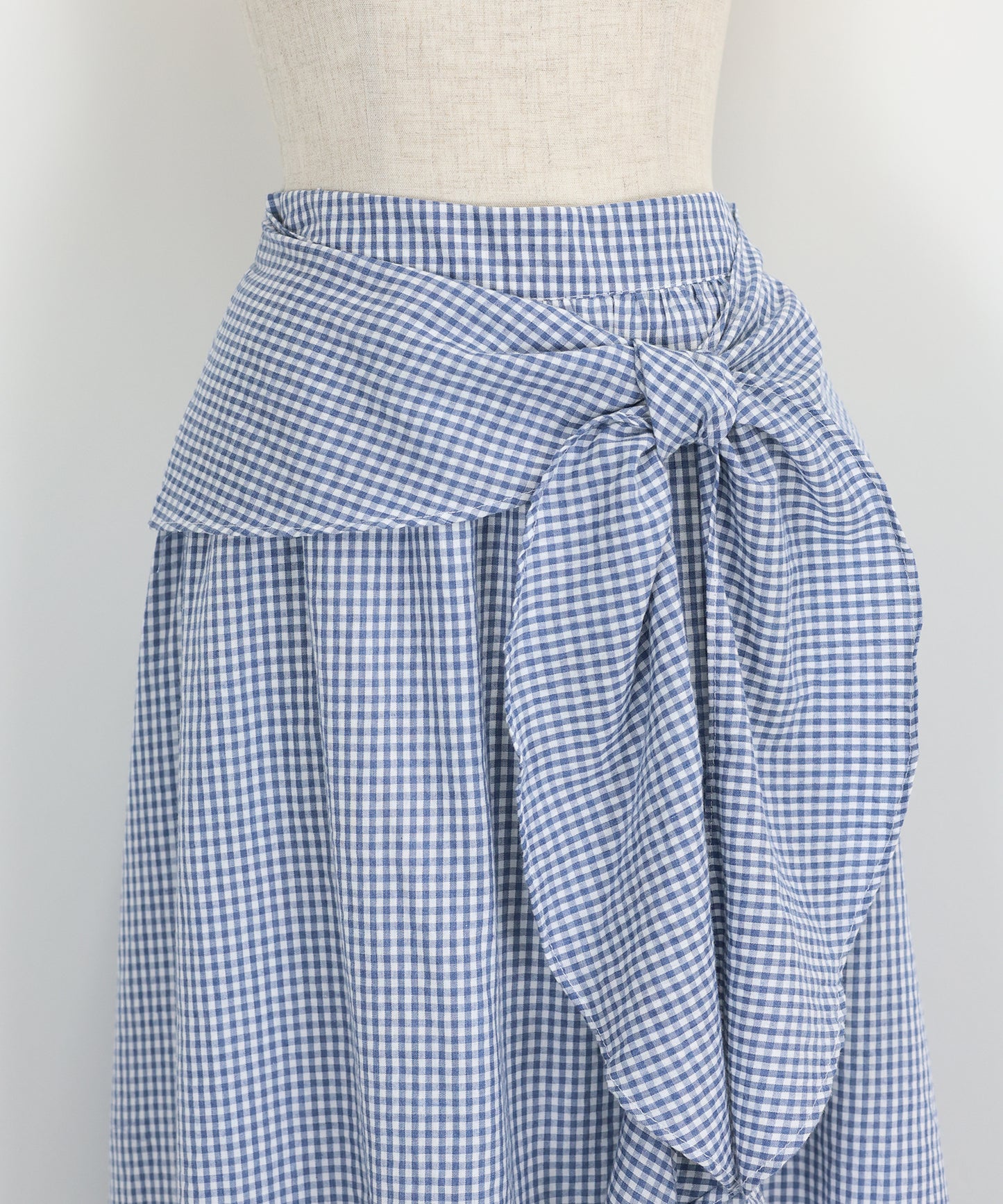 【SALE】フロントフリルチェックスカート
