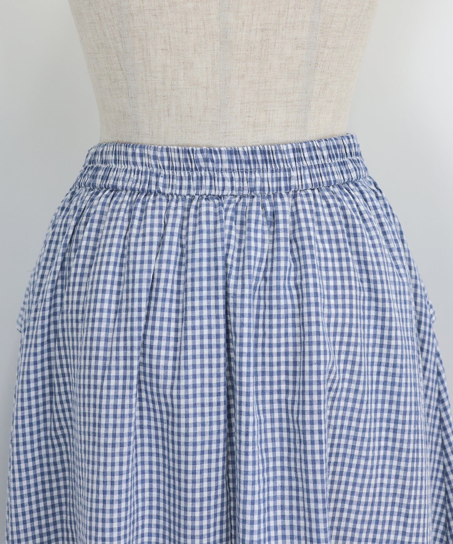 【SALE】フロントフリルチェックスカート