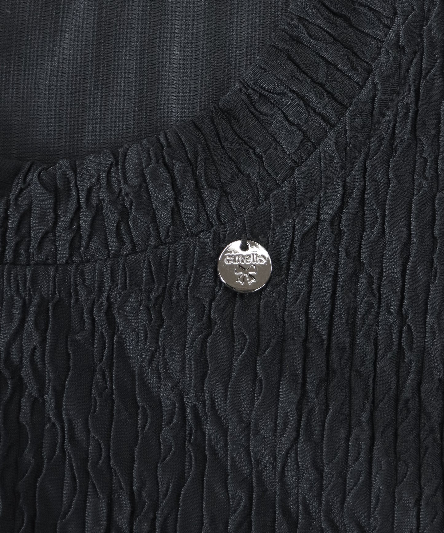 【SALE】異素材切替ティアードワンピース