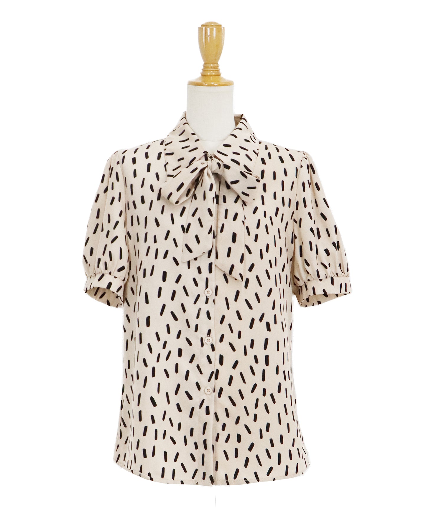 보우타이 리본 블라우스