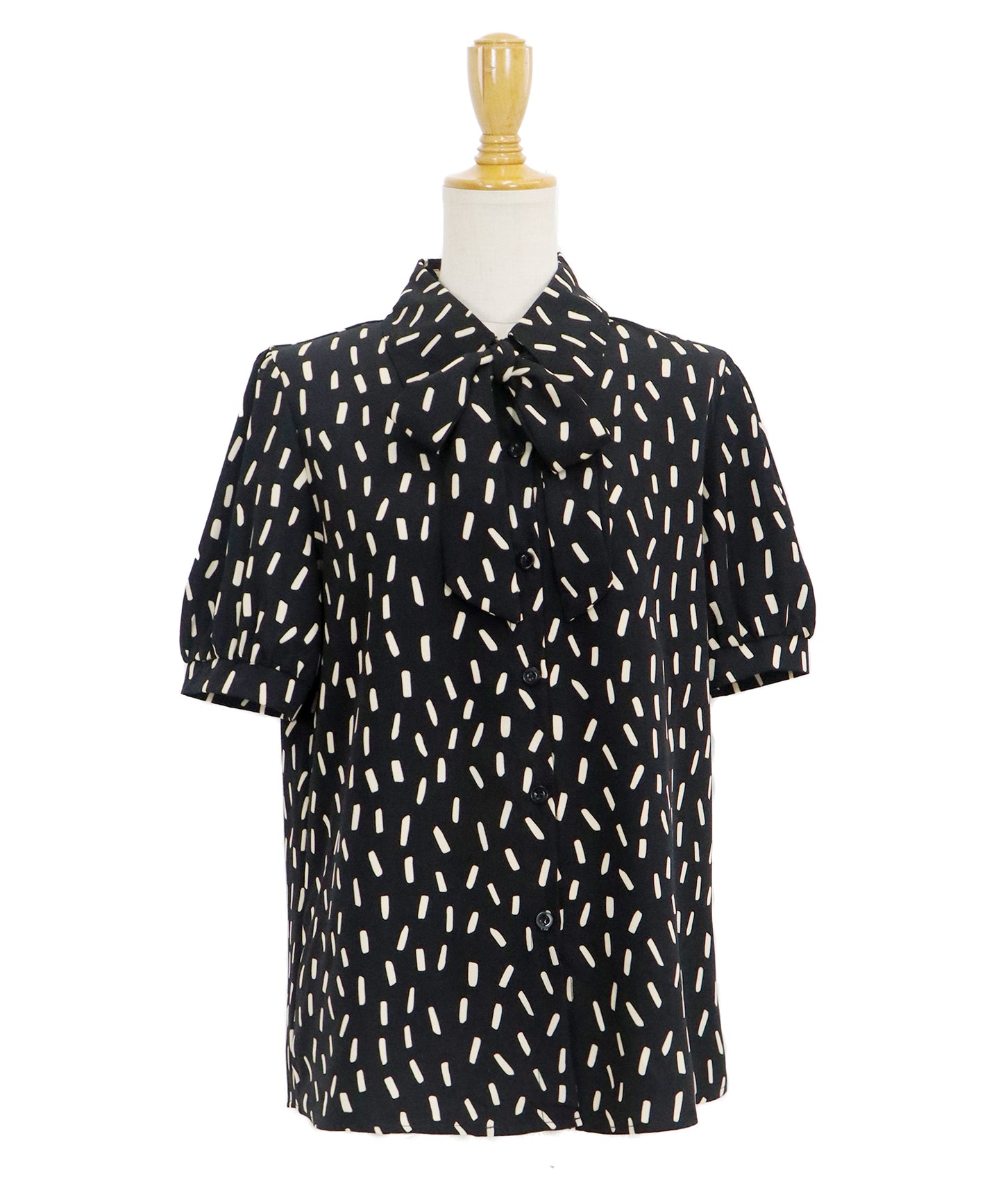 보우타이 리본 블라우스