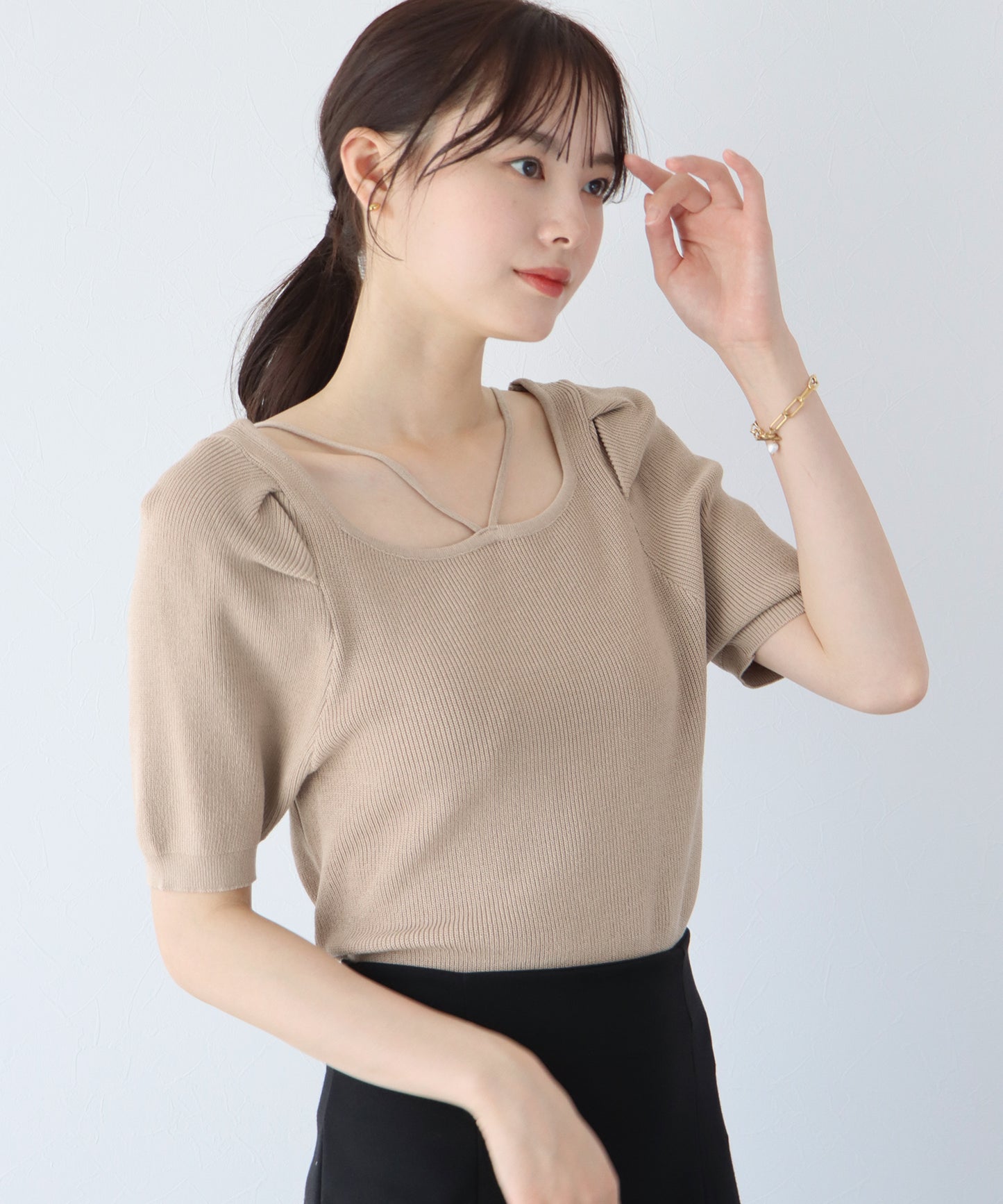 【TIME SALE】前後2WAYホルターネックプルオーバー