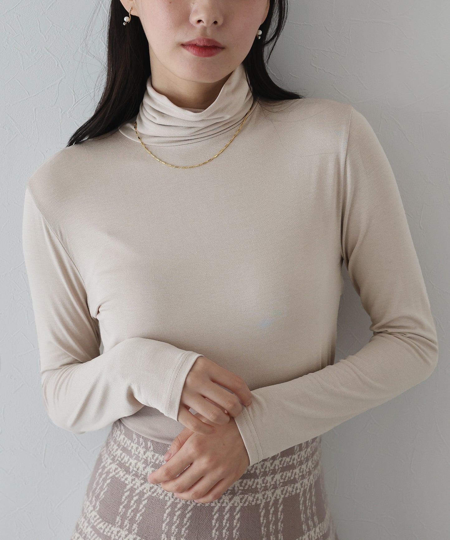 【SALE】タートルネックカットソー【ネコポス】