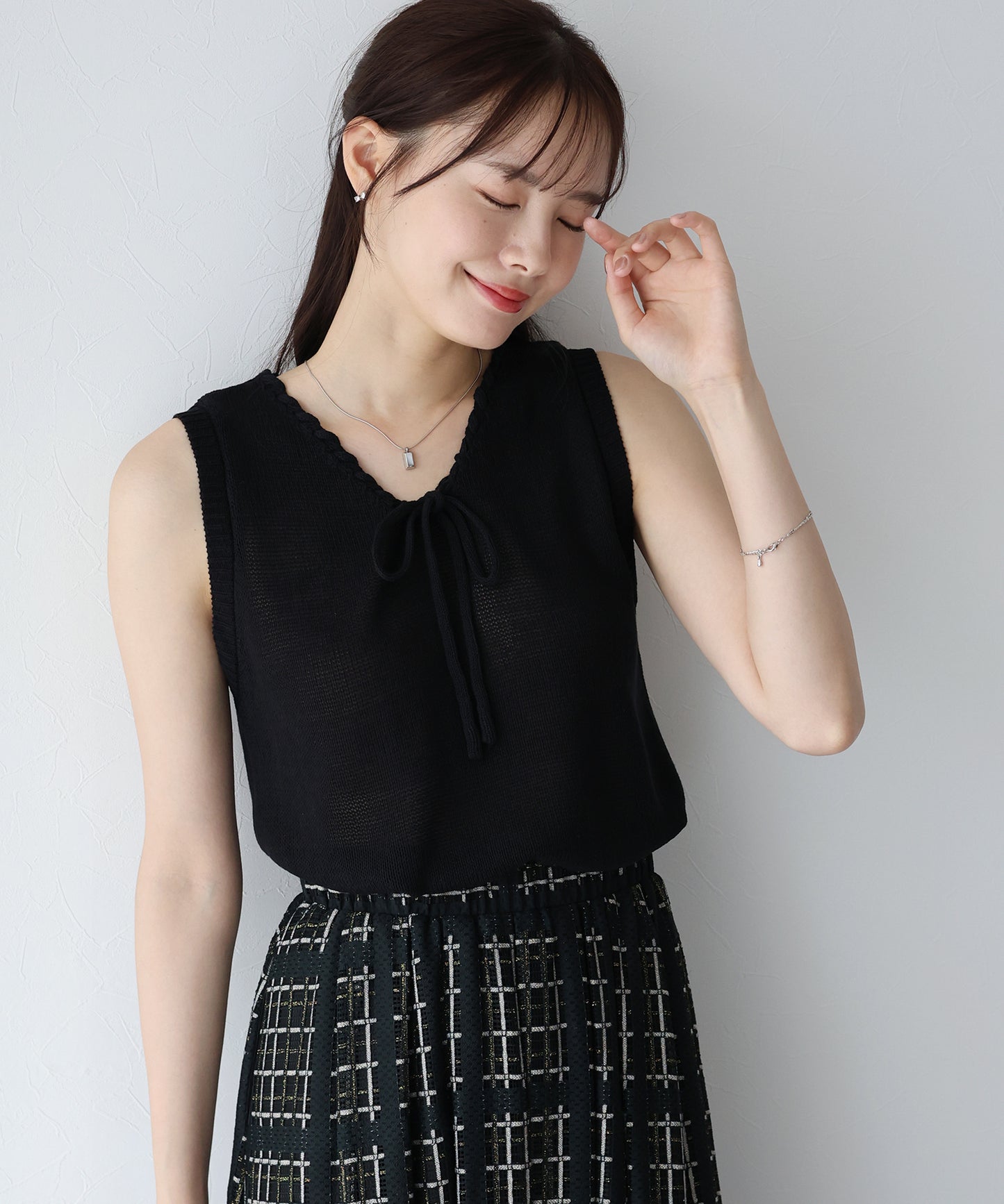 【SALE】リボンノースリサマーニット【ネコポス】