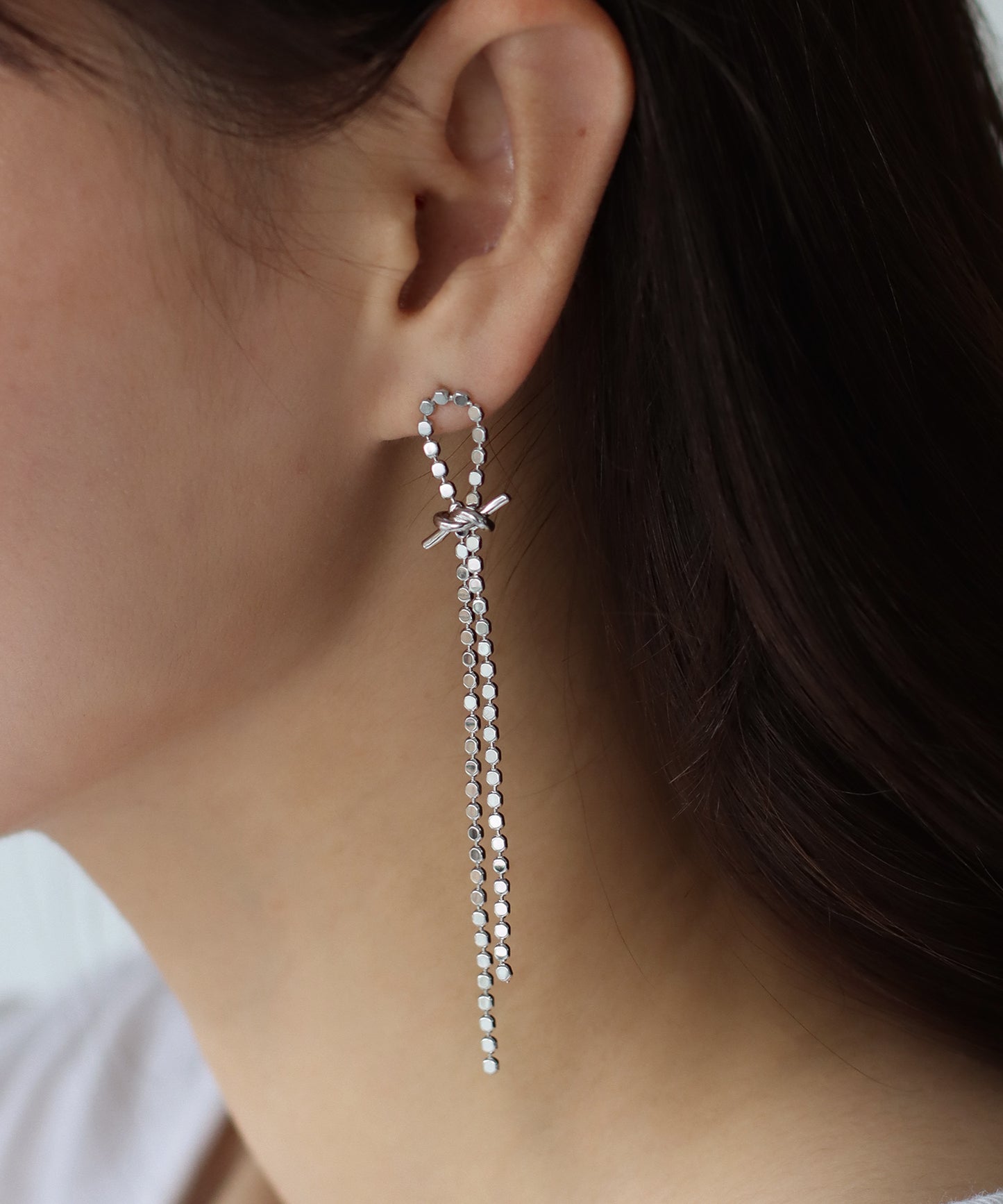 スパークルノットピアス/ニッケルフリー【ネコポス】