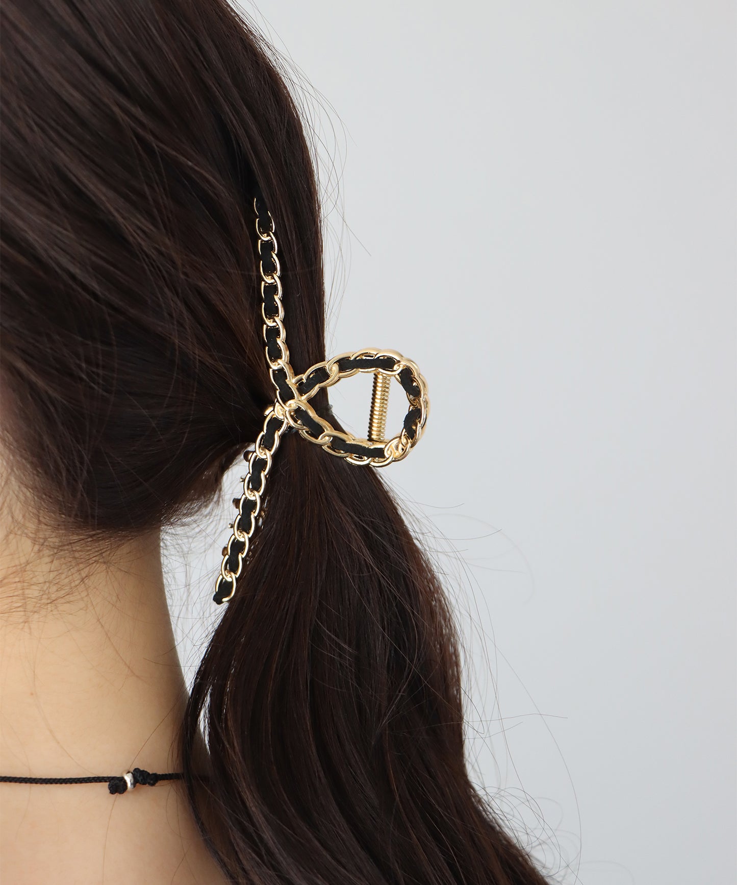 ゴールドチェーンバンス ヘアクリップ