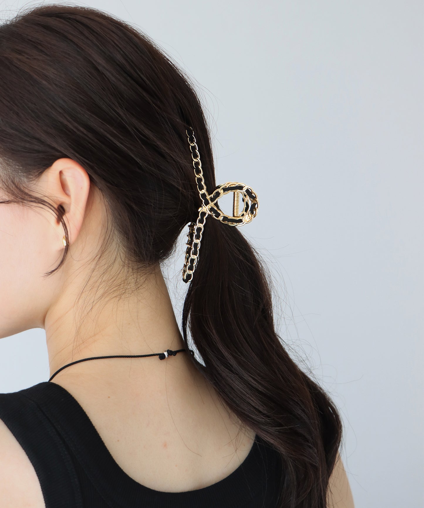 ゴールドチェーンバンス ヘアクリップ