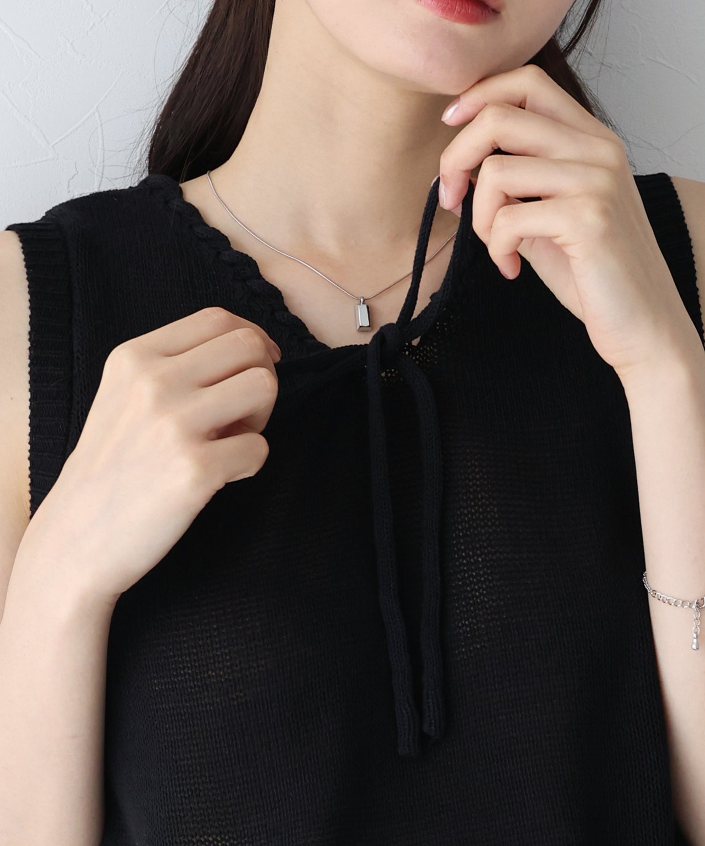 【SALE】リボンノースリサマーニット【ネコポス】