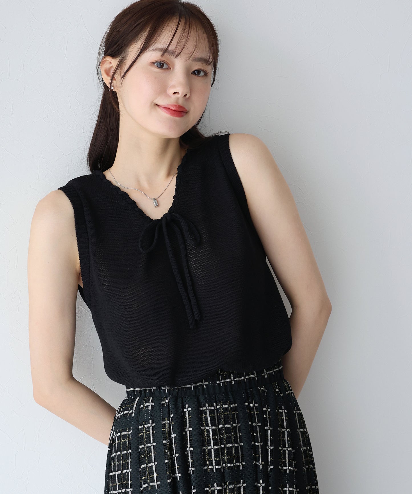 【SALE】リボンノースリサマーニット【ネコポス】