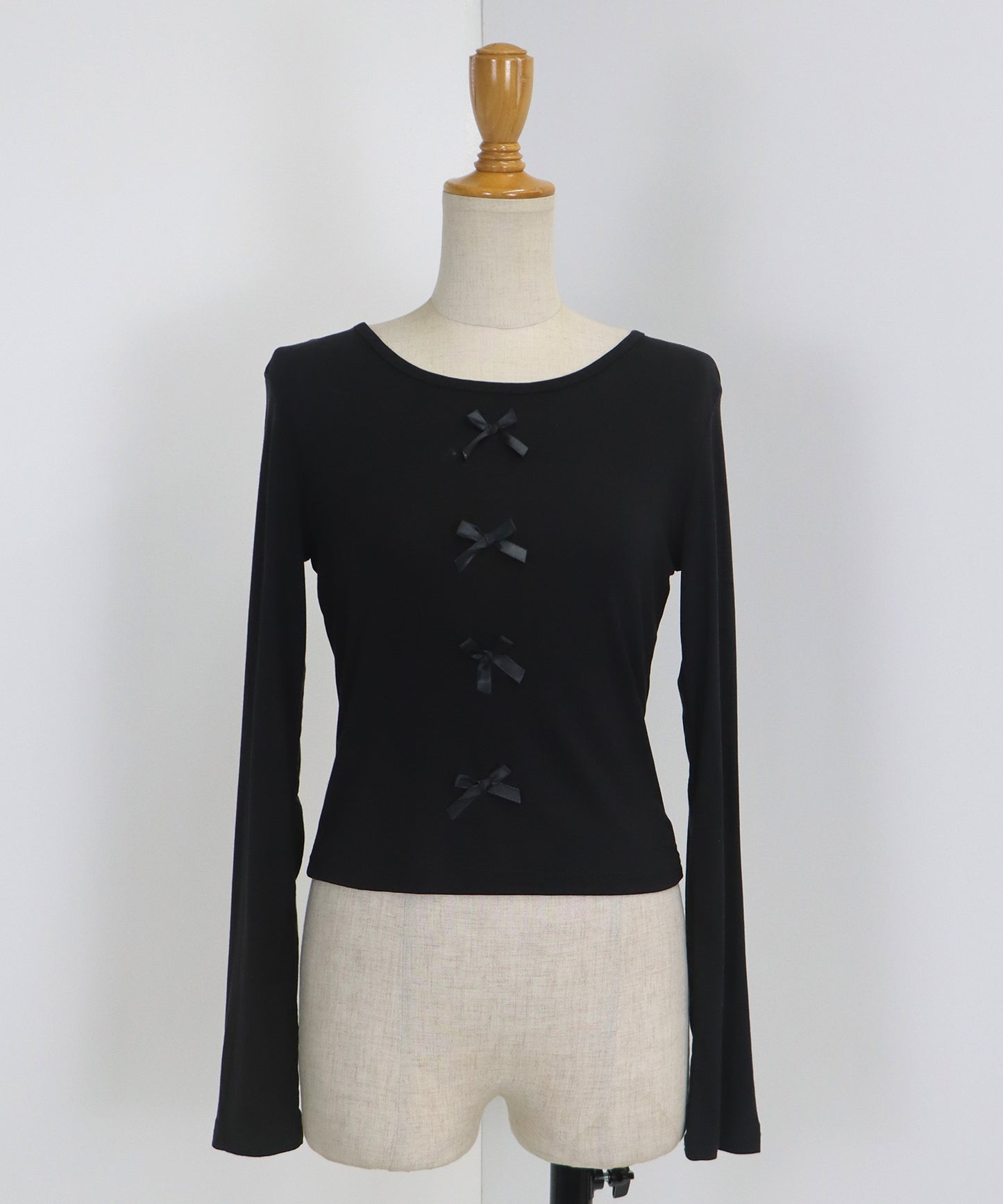 【SALE】リボン付きカットソー【ネコポス】