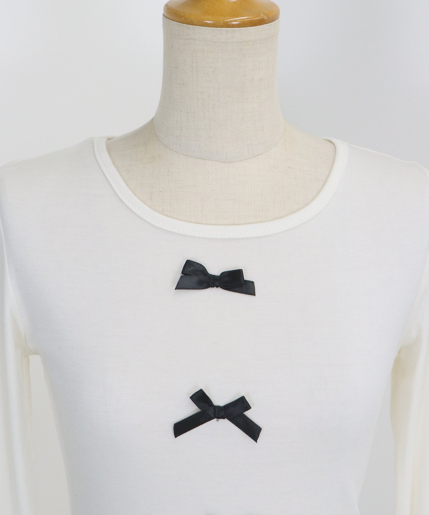 【SALE】リボン付きカットソー【ネコポス】