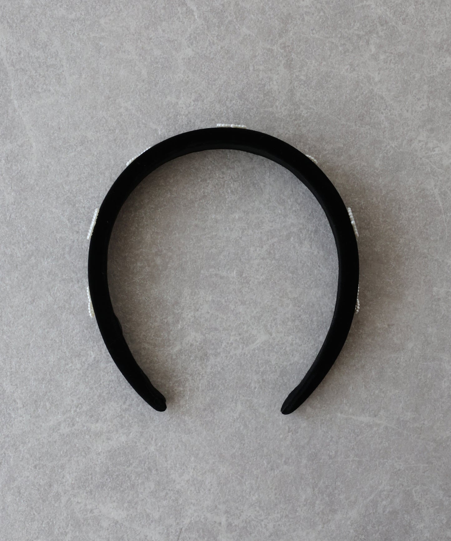 リボンモチーフベロアカチューシャ