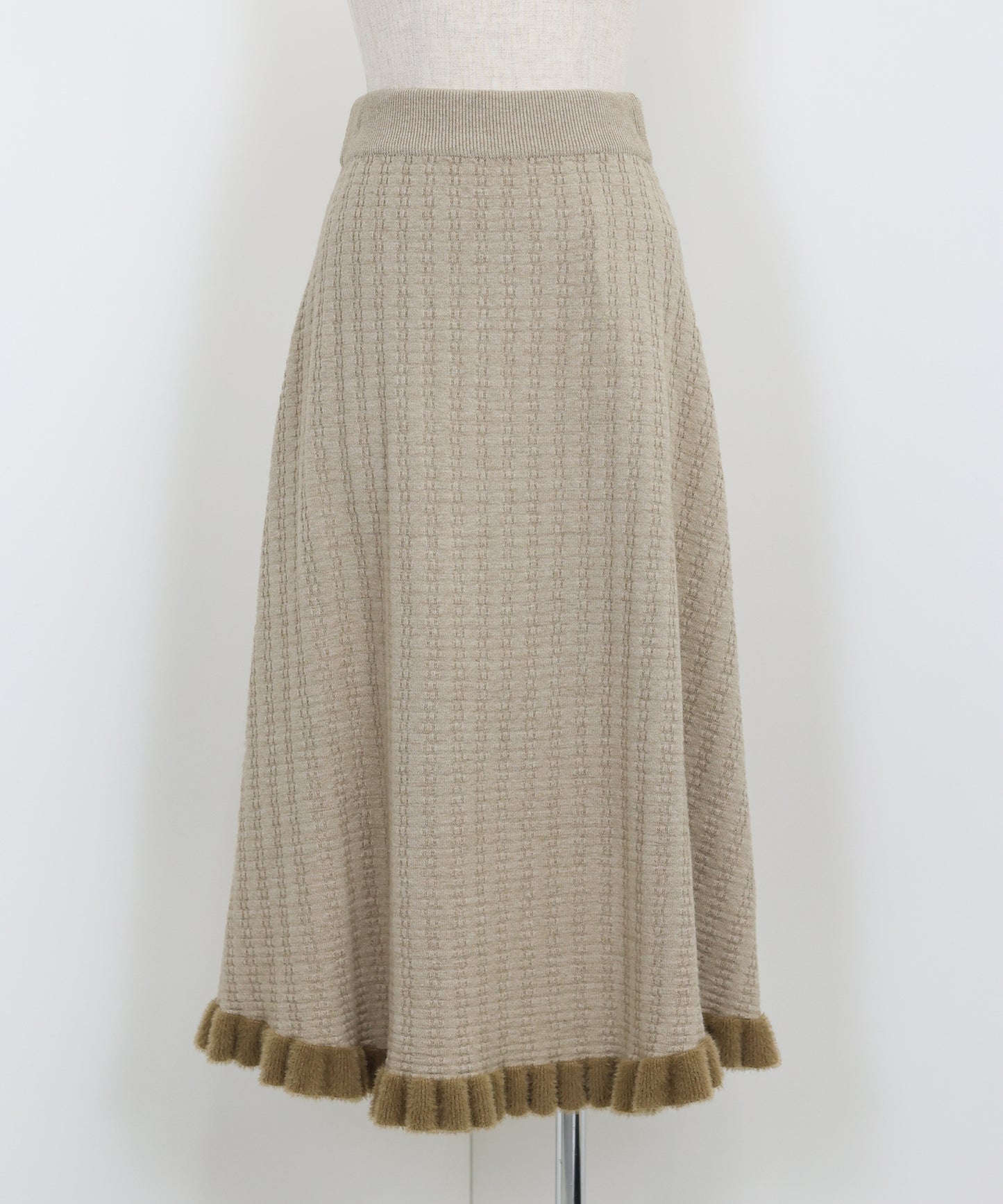 【SALE】裾フリルニットスカート
