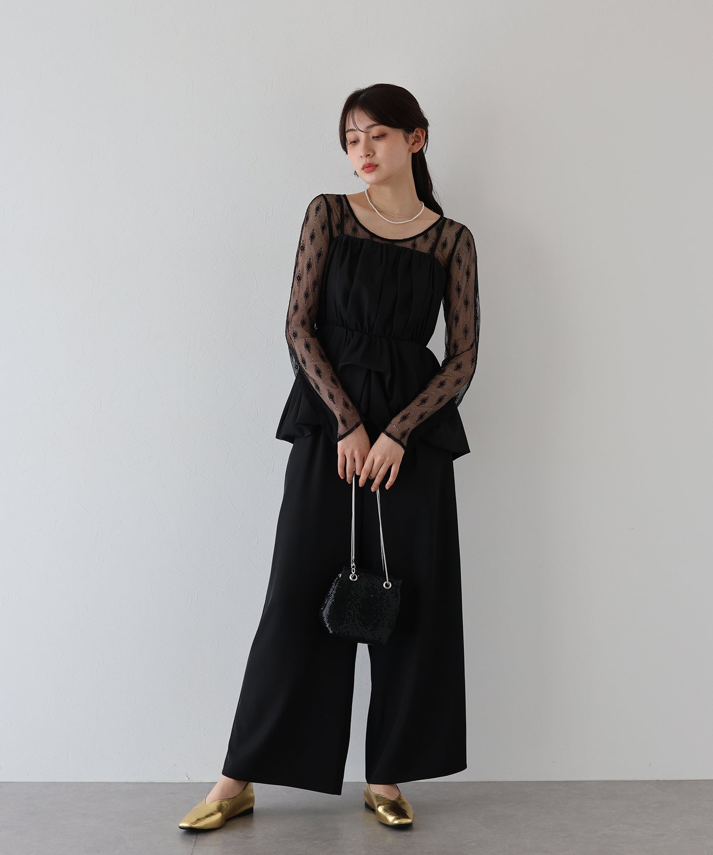 【TIME SALE】バルーンキャミパンツドレス3点セット