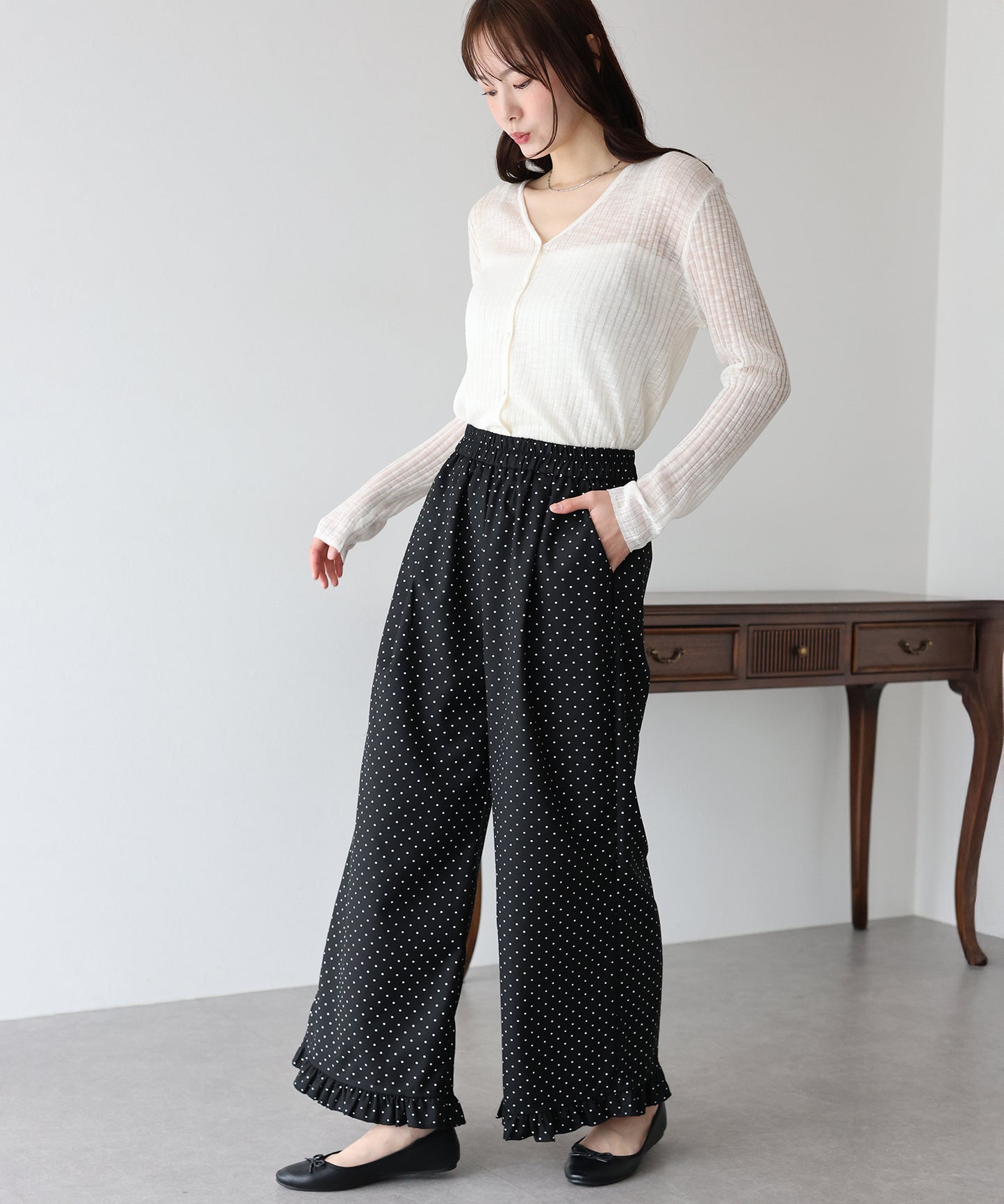 【SALE】フリルドットパンツ