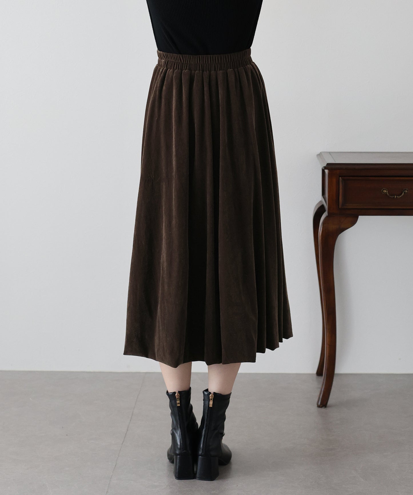 ベロアバルーンスカート