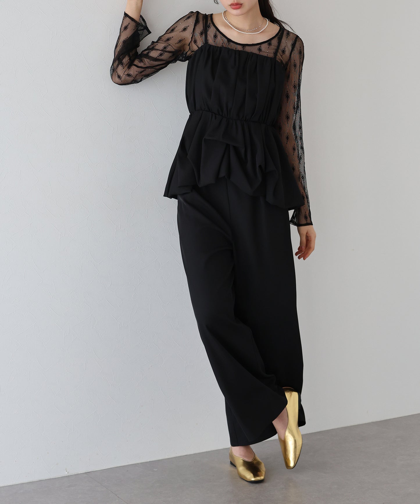 【TIME SALE】バルーンキャミパンツドレス3点セット