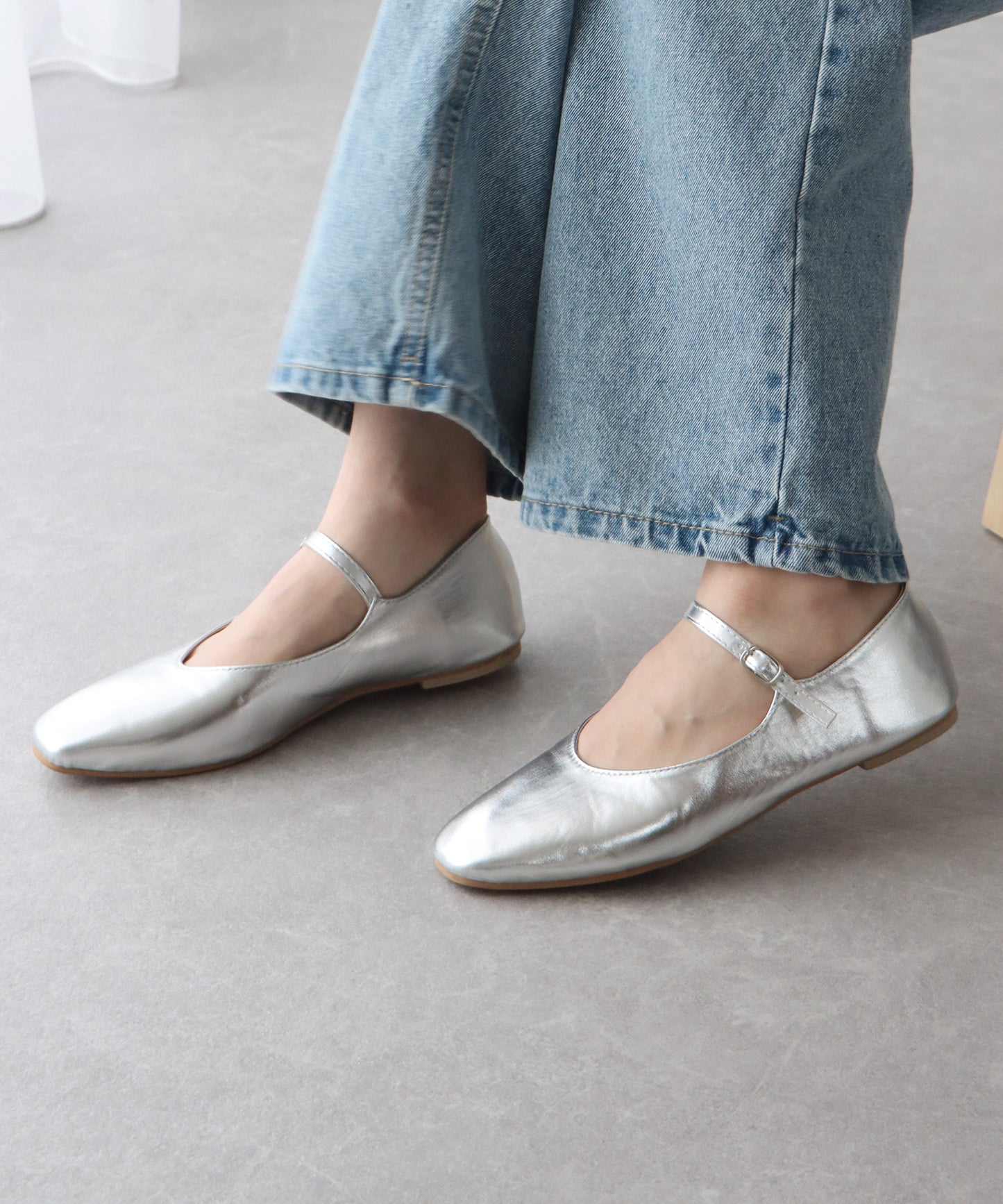 【SALE】ストラップフラットシューズ