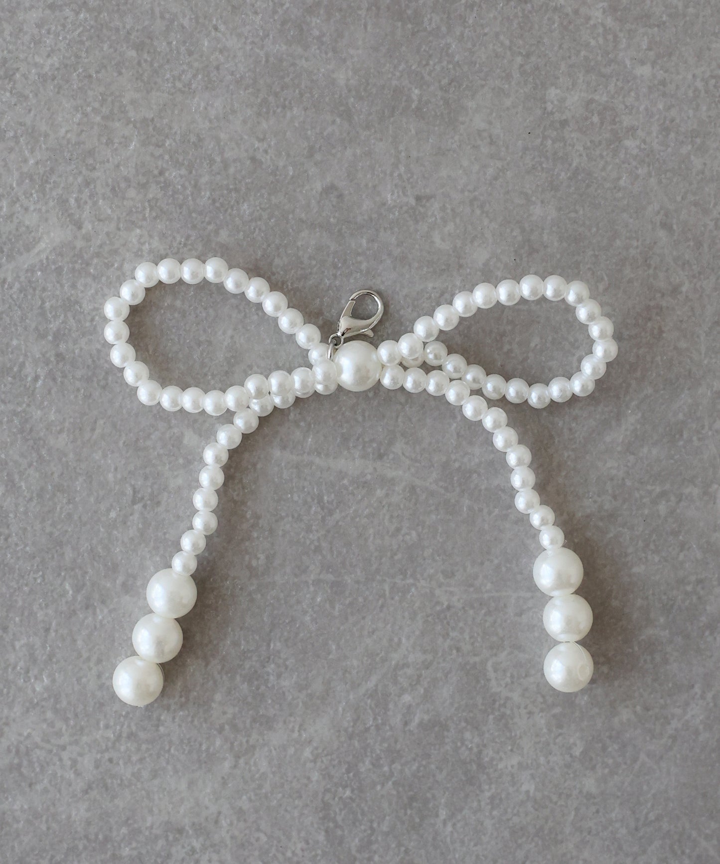 【SALE】パールリボンマルチチャーム【ネコポス】