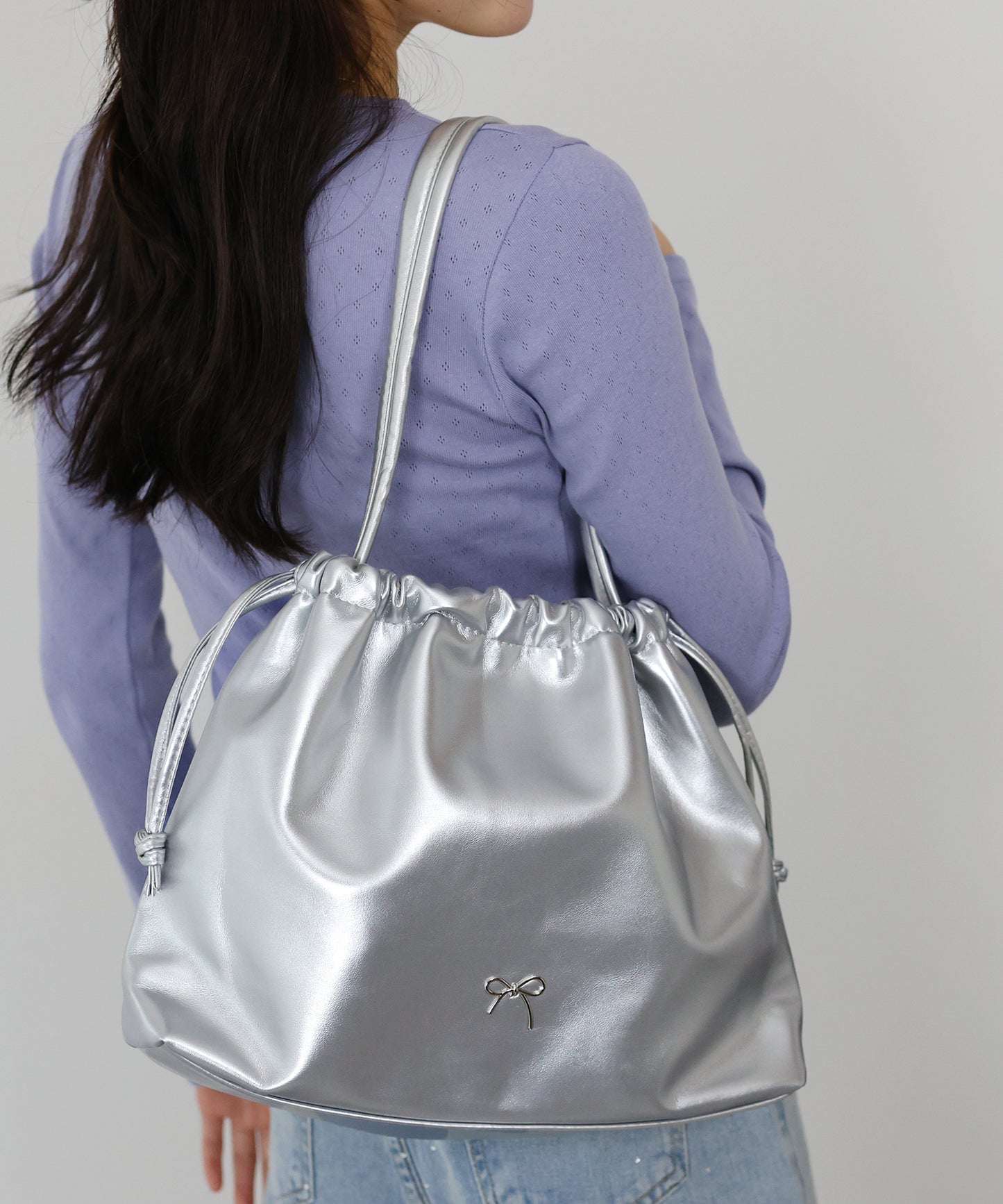 【SALE】リボン巾着バッグ