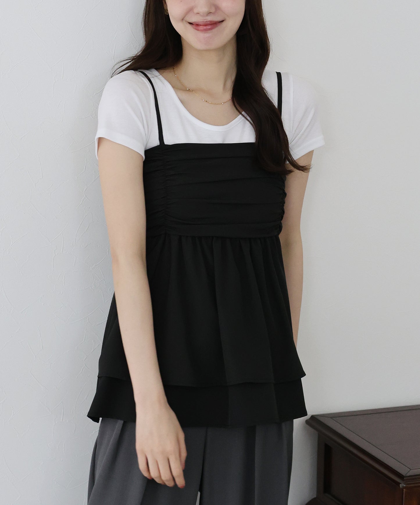 【TIME SALE】半袖カラークルーTシャツ【ネコポス】