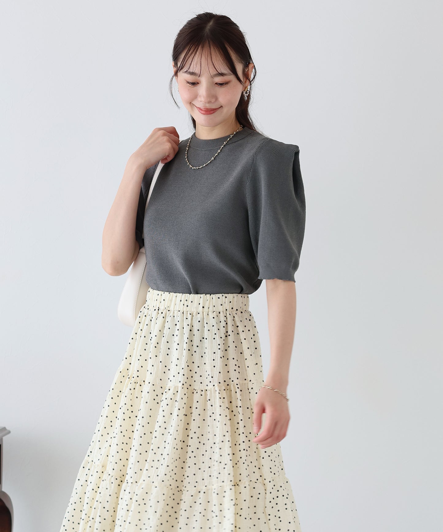 【SALE】タックスリーブサマーニット