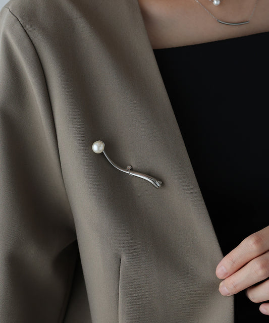 ラインパールブローチ【ネコポス】