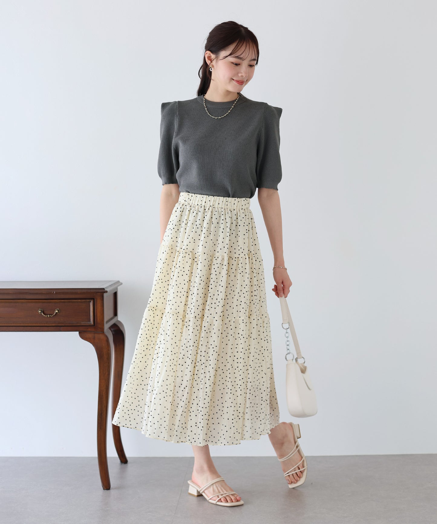 【SALE】タックスリーブサマーニット