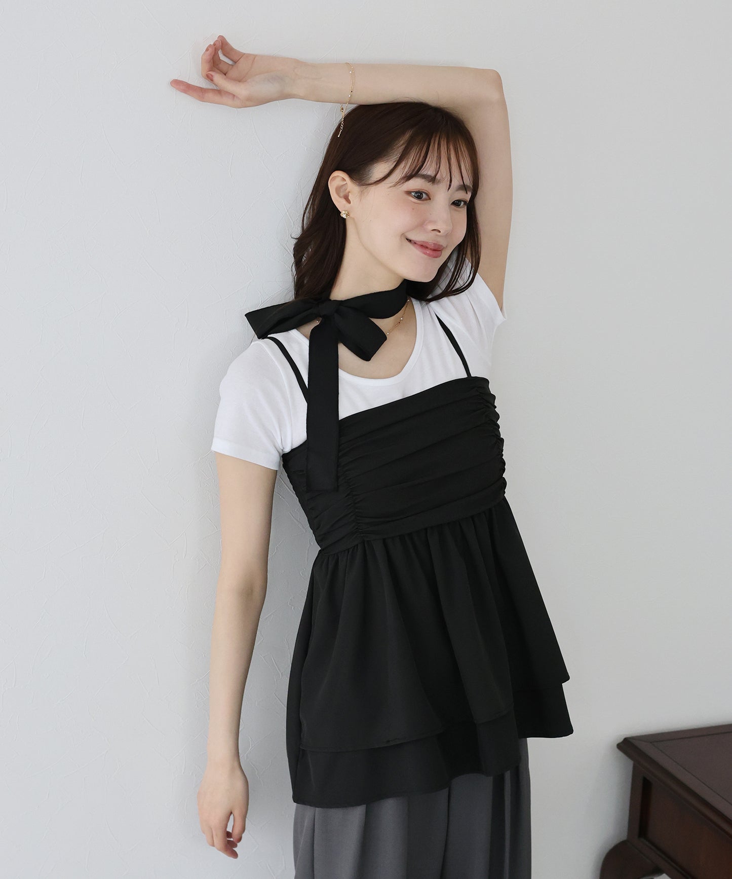 【TIME SALE】半袖カラークルーTシャツ【ネコポス】