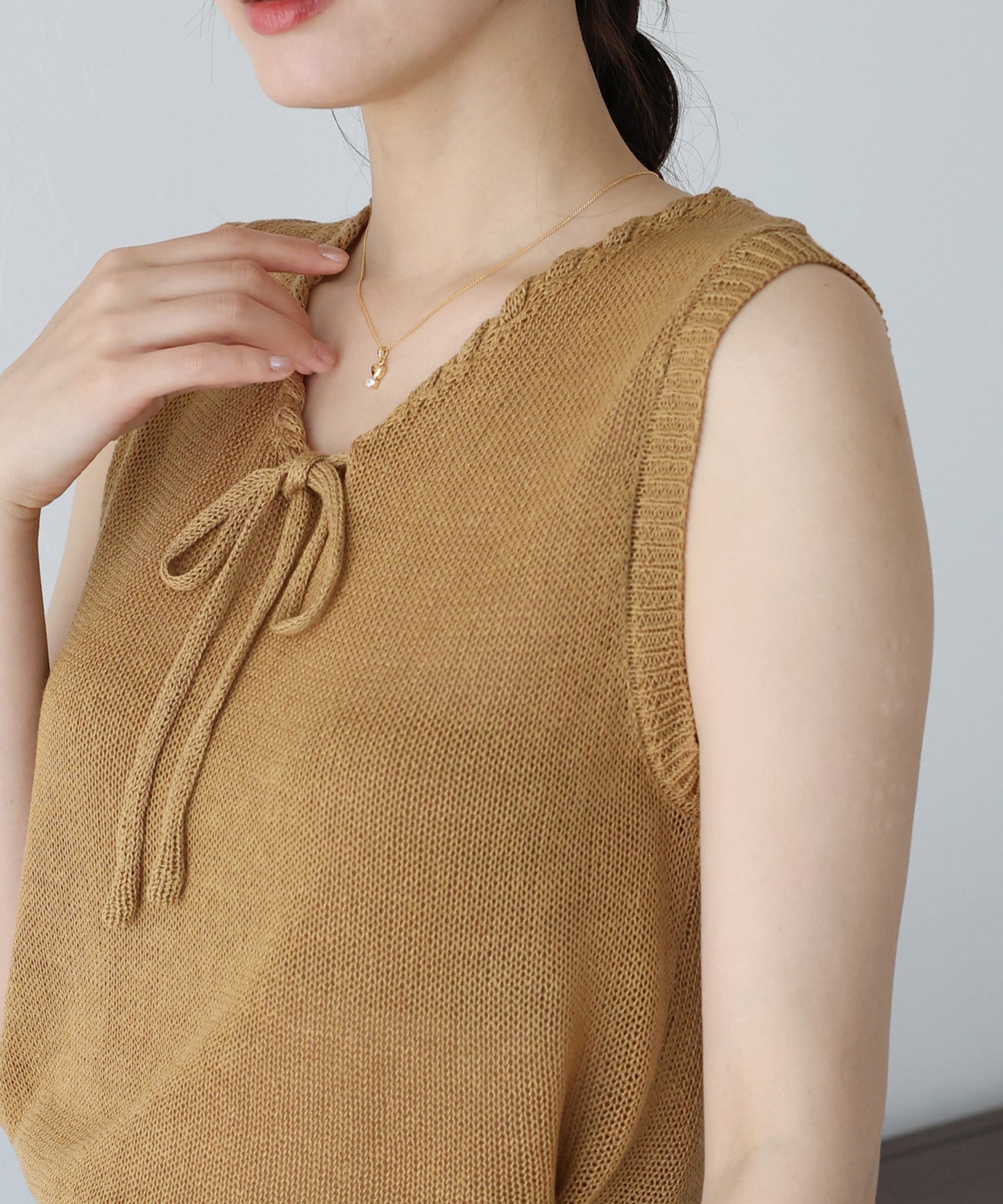 【SALE】リボンノースリサマーニット【ネコポス】